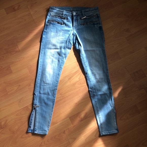 Micheal kors zipper distressed skinny jeans - Picture 12 of 12